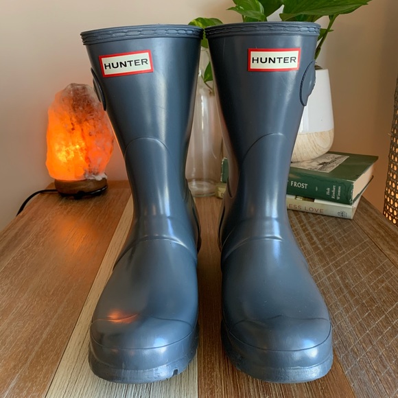 hunter boots wave blue